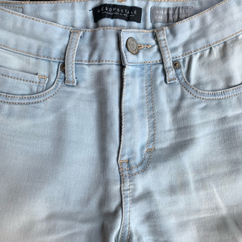 Light blue skinny jeans